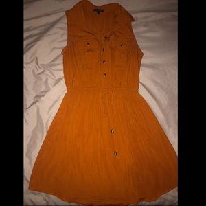 Bebop Desert Sleeveless Button Tie-Waist Dress